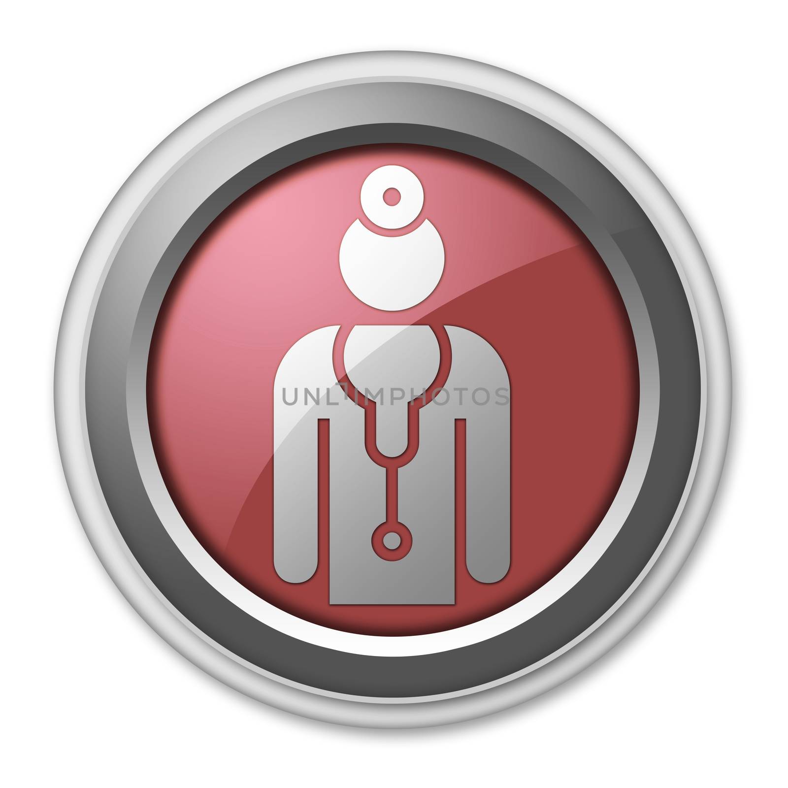 Icon, Button, Pictogram with Physician symbol