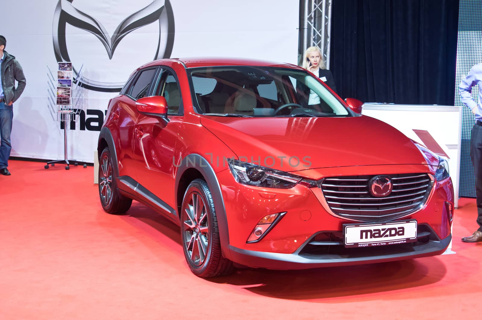 Tartu - September 26: Mazda CX3 at the Tartu Motoshow on September 26, 2015 in Tartu, Estonia