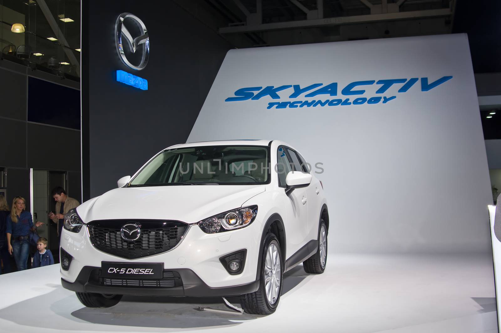 Moscow-September 2: Mazda CX-5 at the Moscow International Automobile Salon on September 2, 2014 in Moscow