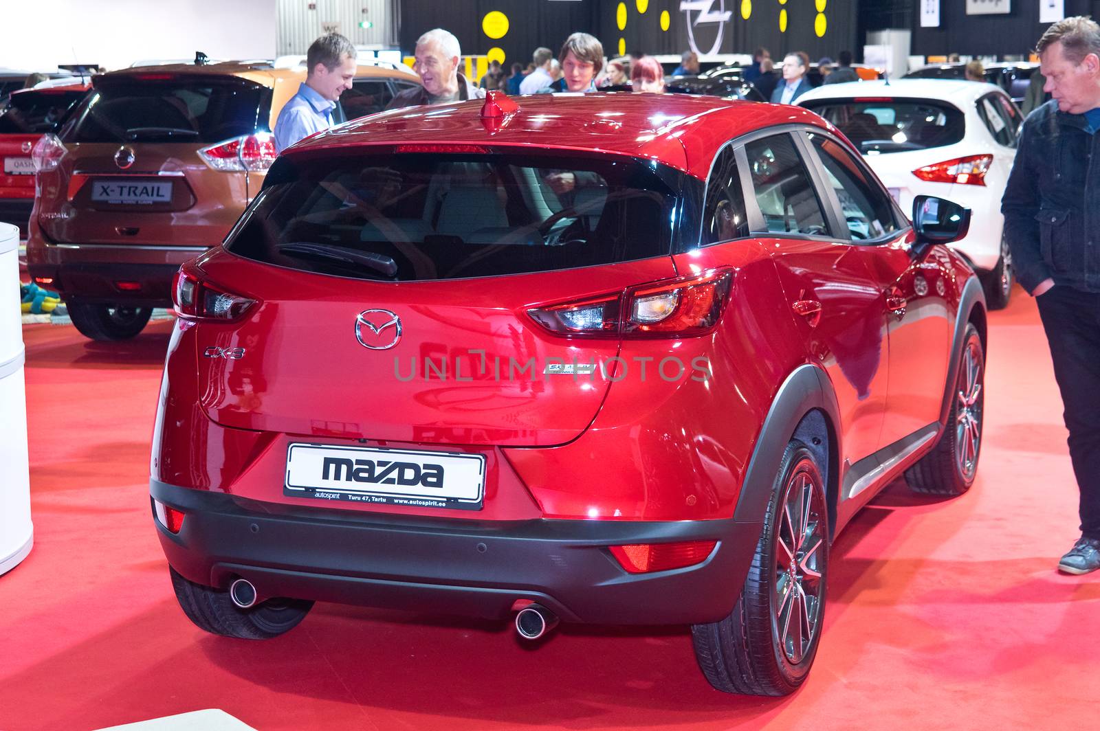 Tartu - September 26: Mazda CX-3 at the Tartu Motoshow on September 26, 2015 in Tartu, Estonia