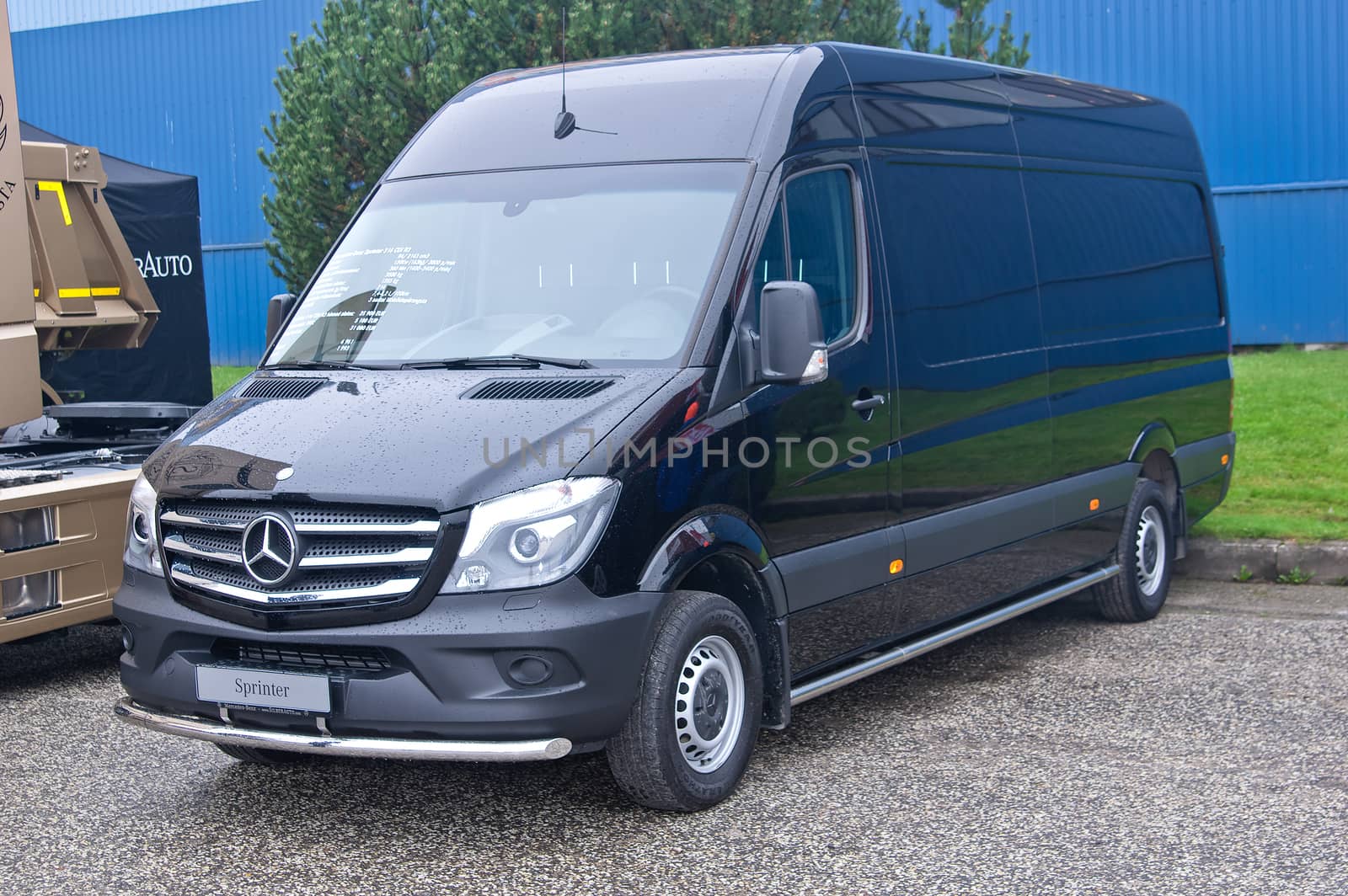 Tartu - September 26: Mercedes-Benz Sprinter at the Tartu Motoshow on September 26, 2015 in Tartu, Estonia