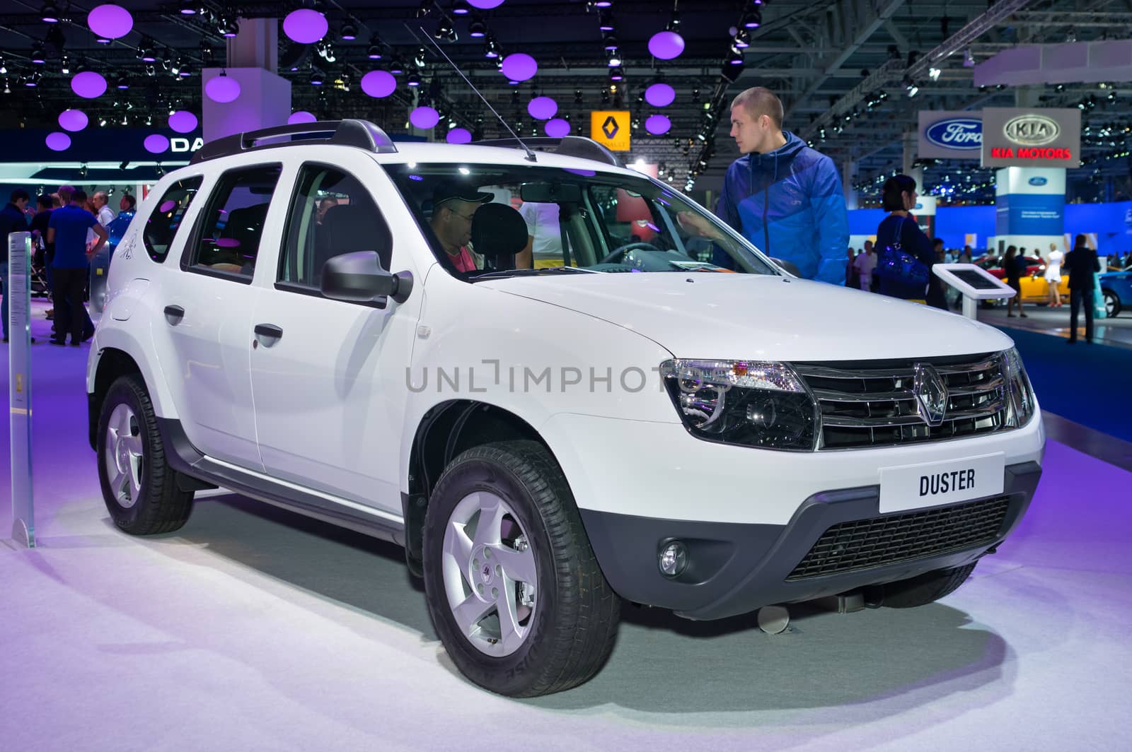 MOSCOW-SEPTEMBER 2: Renault Duster at the Moscow International Automobile Salon on September 2, 2014 in Moscow, Russia.