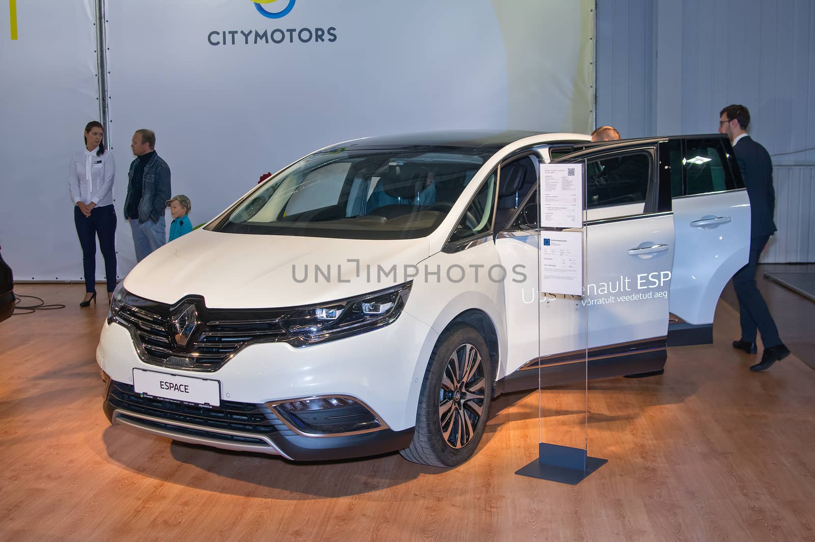 Tartu - September 26: Renault Espace at the Tartu Motoshow on September 26, 2015 in Tartu, Estonia