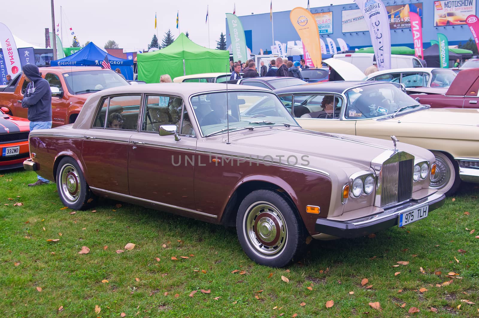 Tartu - September 26: Rolls-Royce Silver Shadow 2 at the Tartu Motoshow on September 26, 2015 in Tartu, Estonia