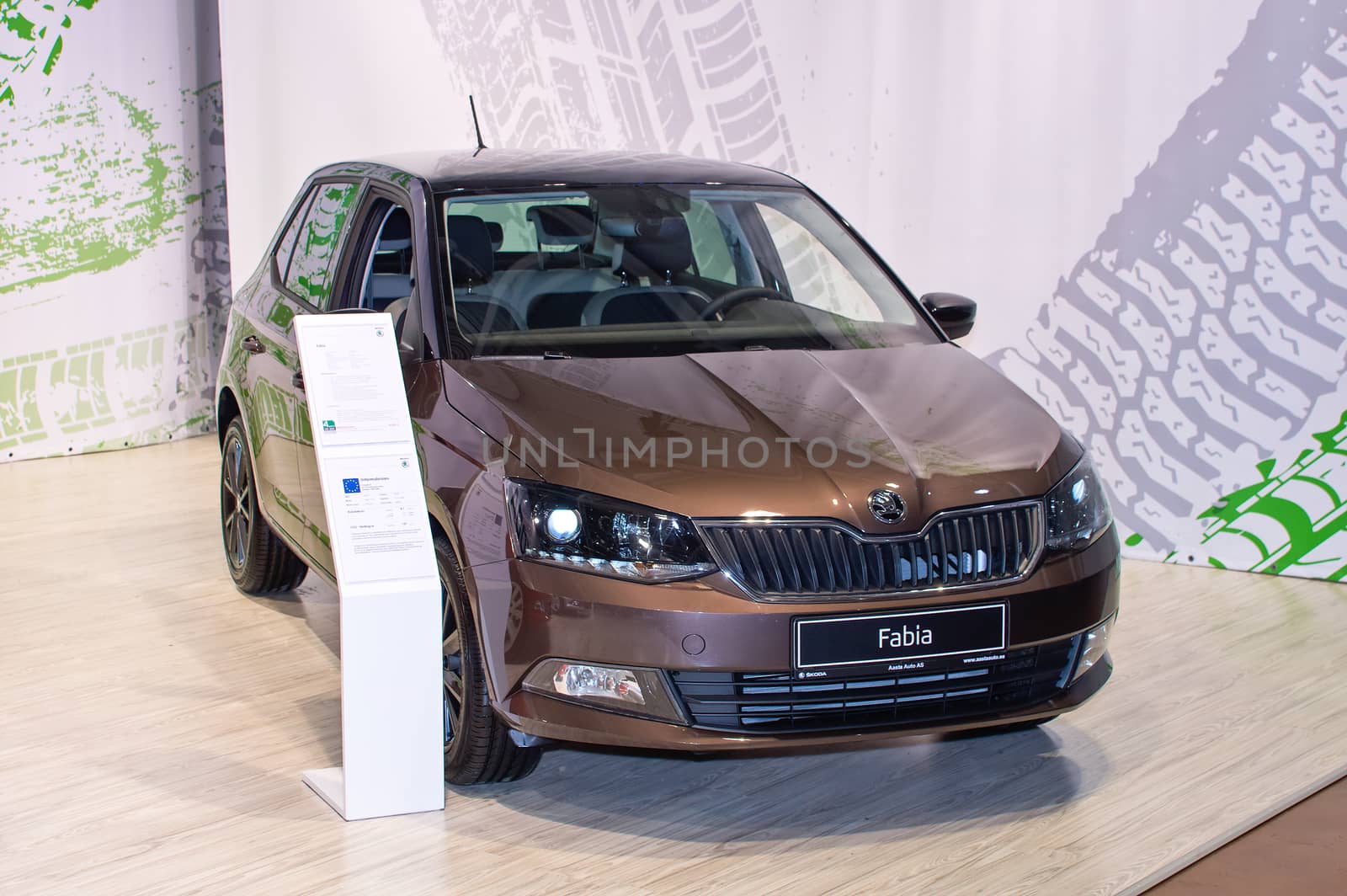 Tartu - September 26: Skoda Fabia at the Tartu Motoshow on September 26, 2015 in Tartu, Estonia