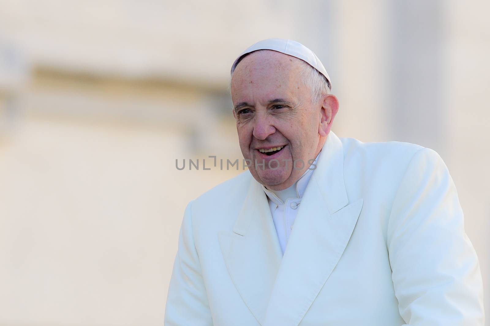 VATICAN: Pope Francis greets the crowd during his weekly general audience in St. Peter's Square at the Vatican on March 2, 2016. 
