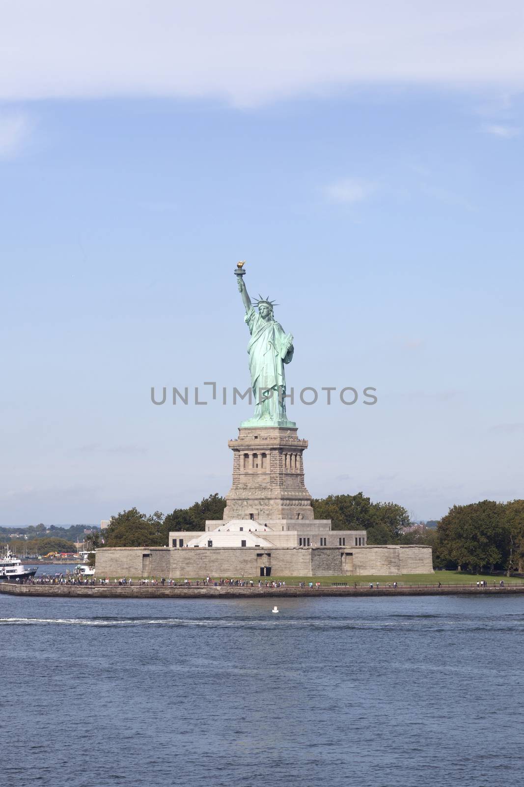 statue of miss liberty in new york city by ahavelaar