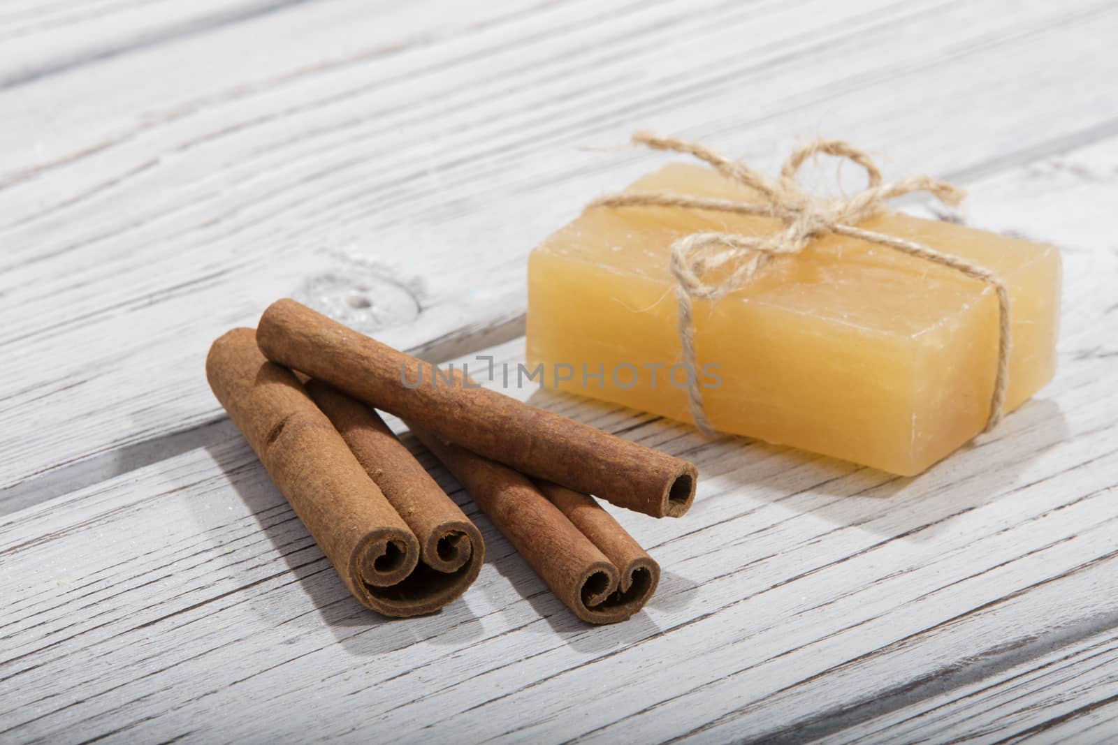 handmade soap with cinnamon
