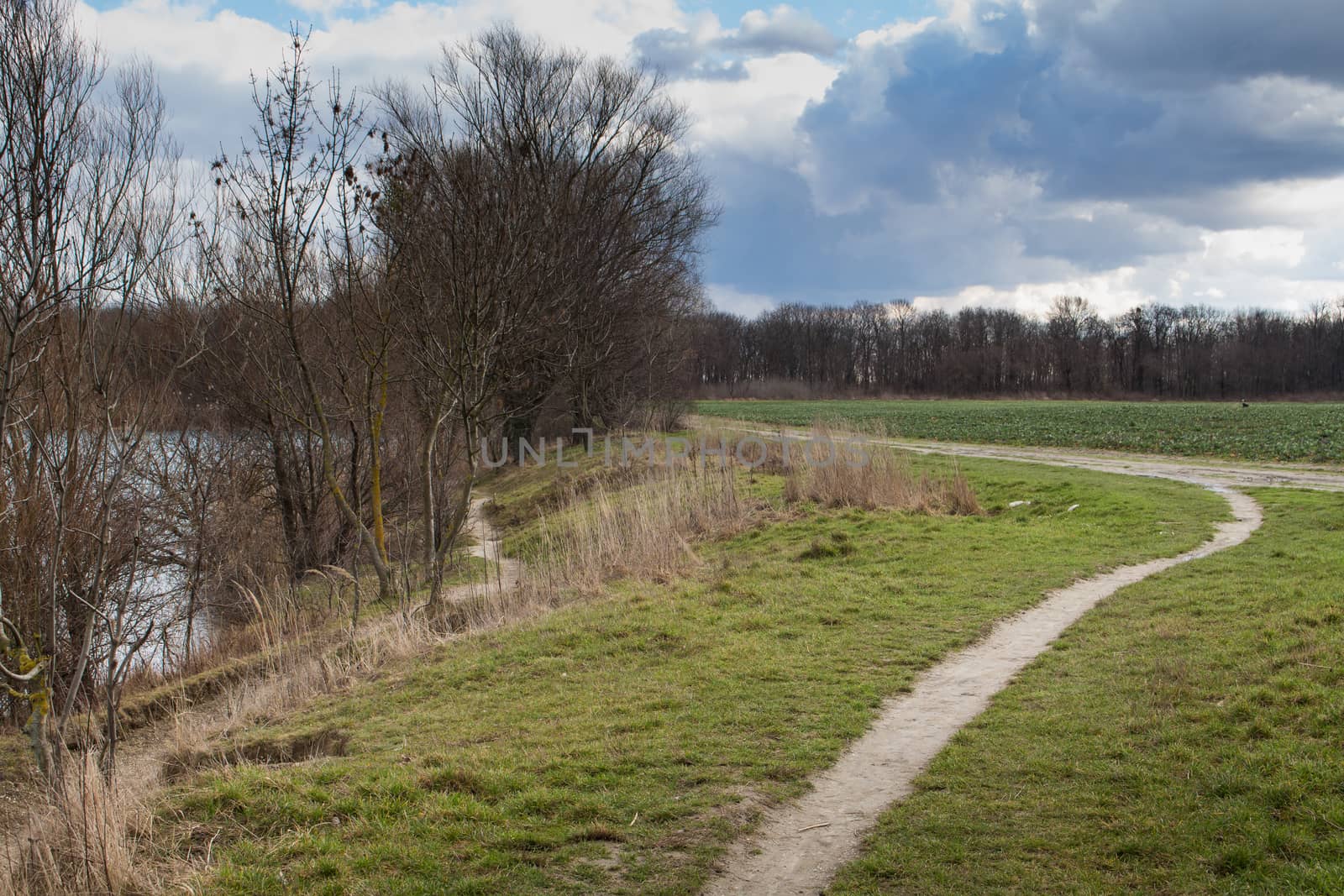 Country road and cloudy sky by YassminPhoto