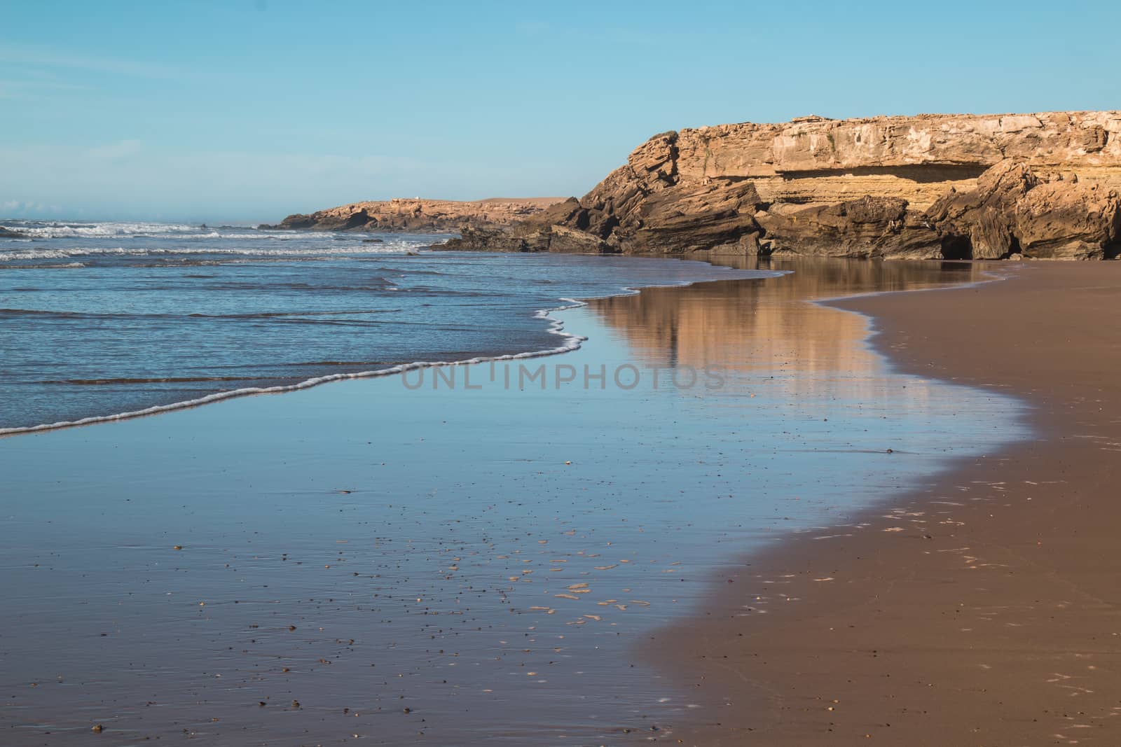 Beach at the Atlantic Ocean coast, Morocco by YassminPhoto