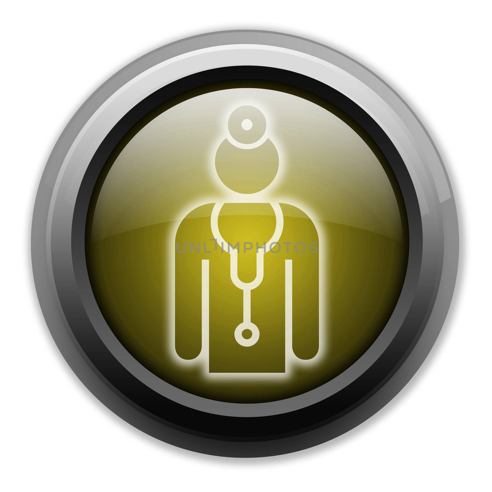 Icon, Button, Pictogram with Physician symbol