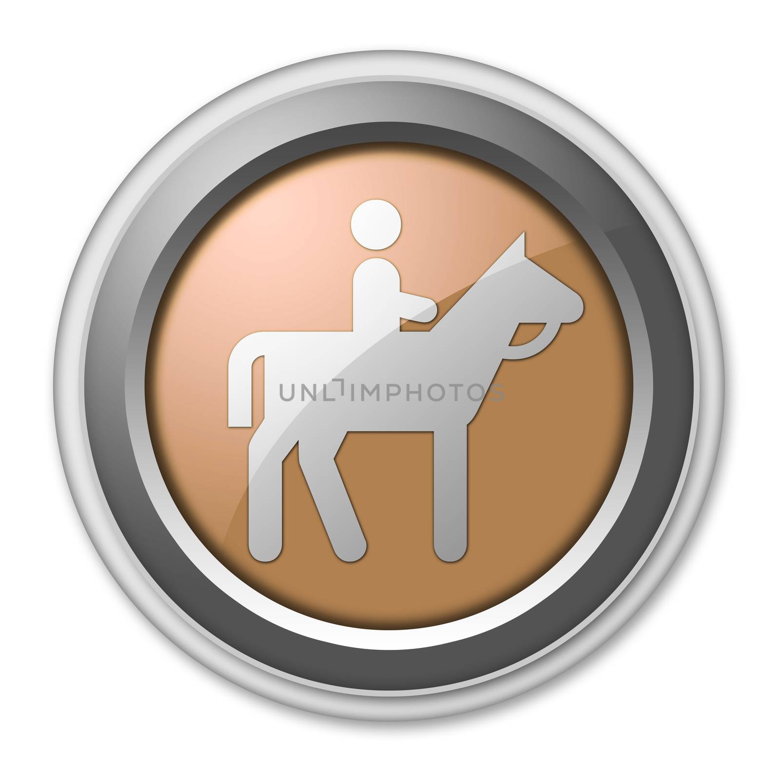 Icon, Button, Pictogram with Horse Trail symbol
