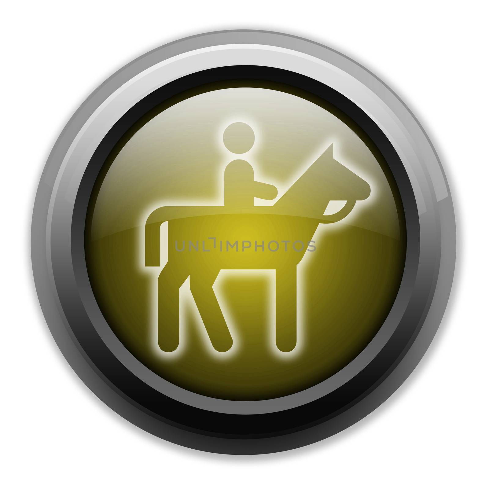 Icon, Button, Pictogram with Horse Trail symbol