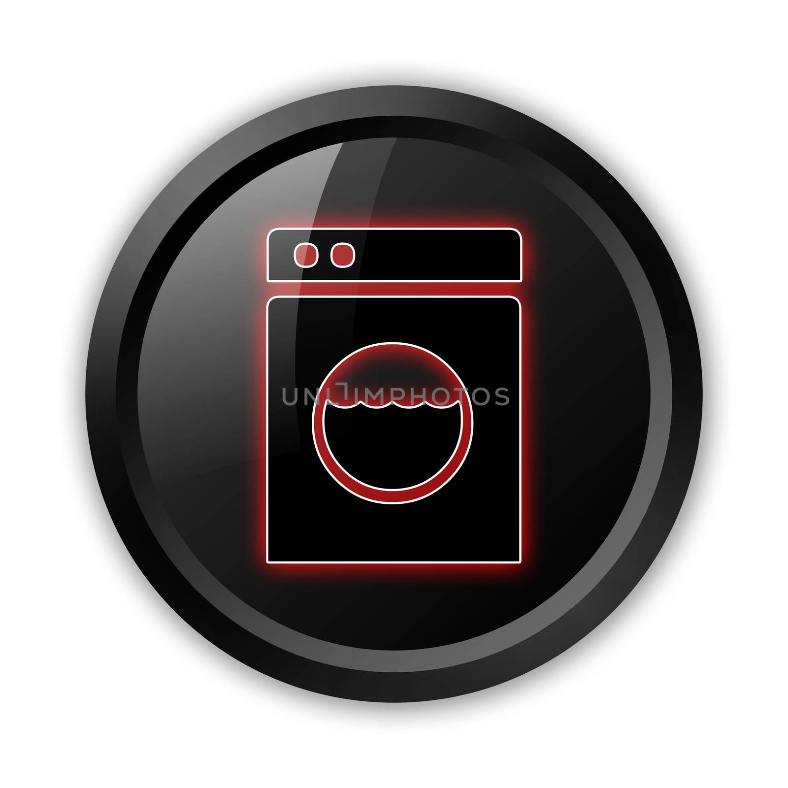 Icon, Button, Pictogram with Laundromat symbol