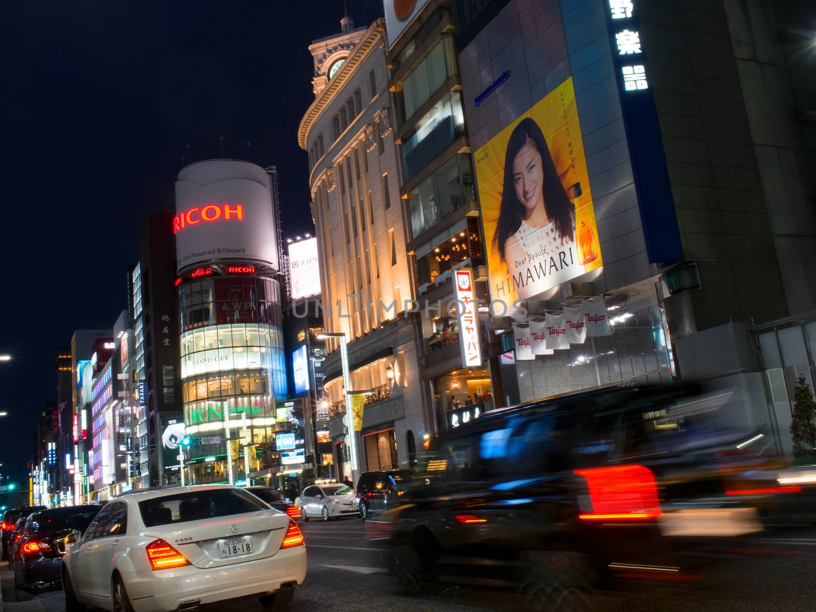 ginza shopping district in tokyo japan by zkruger