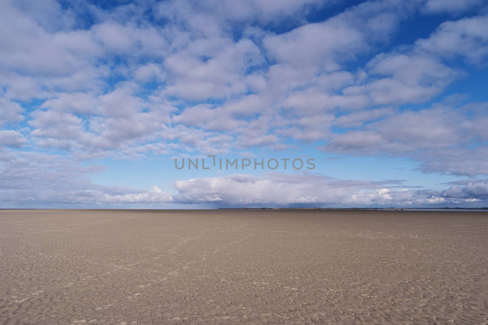 On the Beach of St. Peter-Ording in Germany