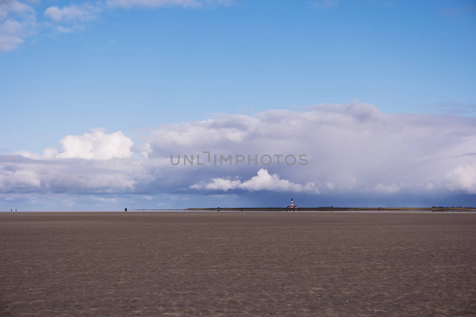 On the Beach of St. Peter-Ording in Germany