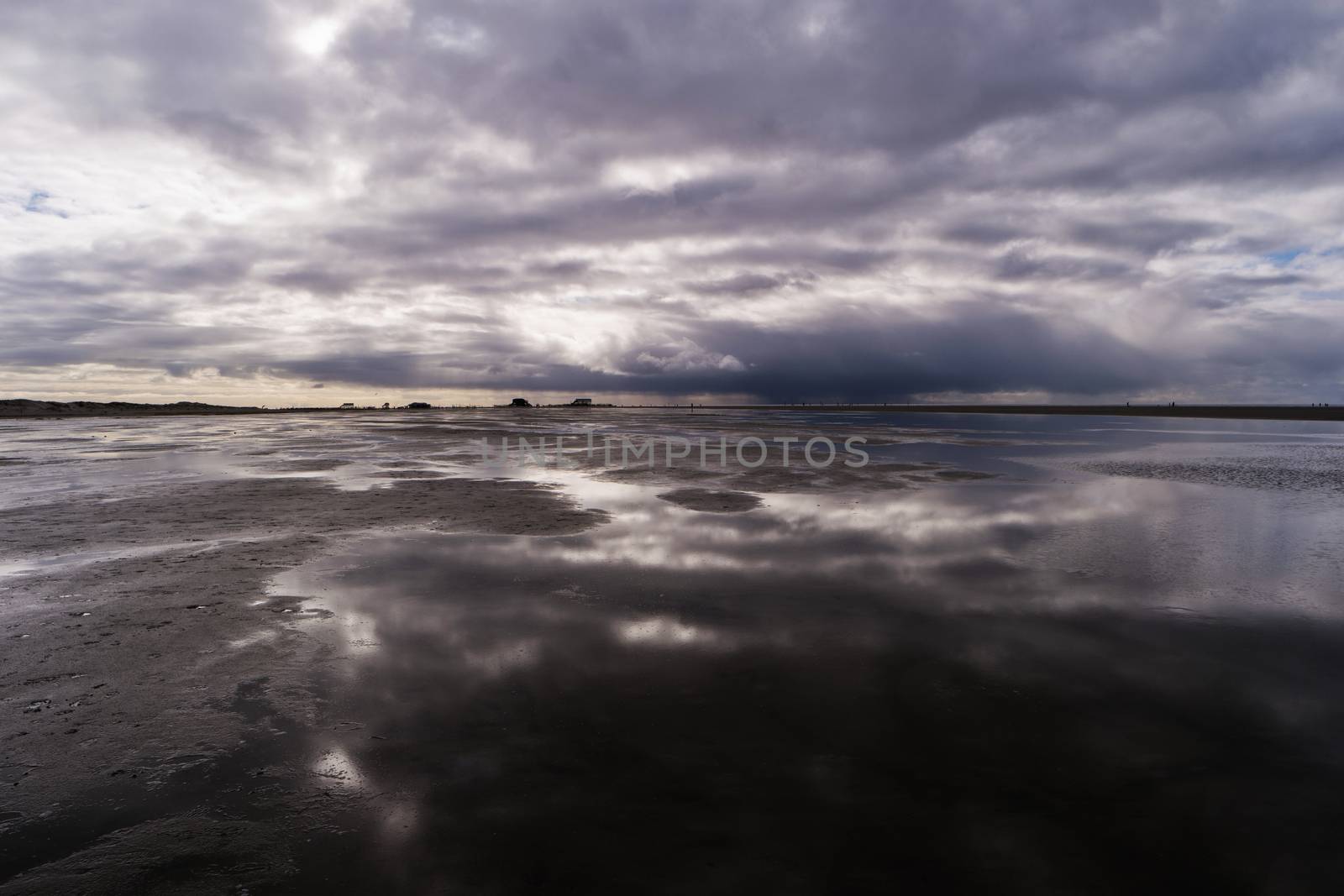 On the Beach of St. Peter-Ording in Germany