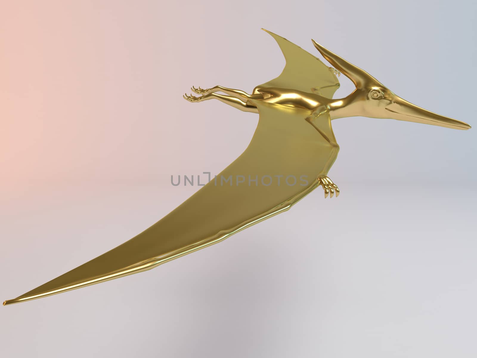 golden 3d animal dino, dinosaur by fares139