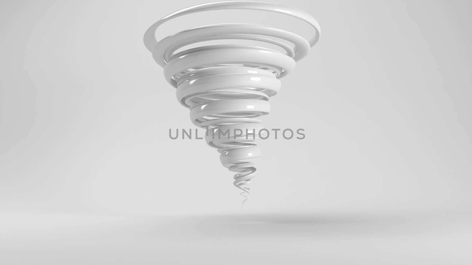 Abstract tornado on isolated background