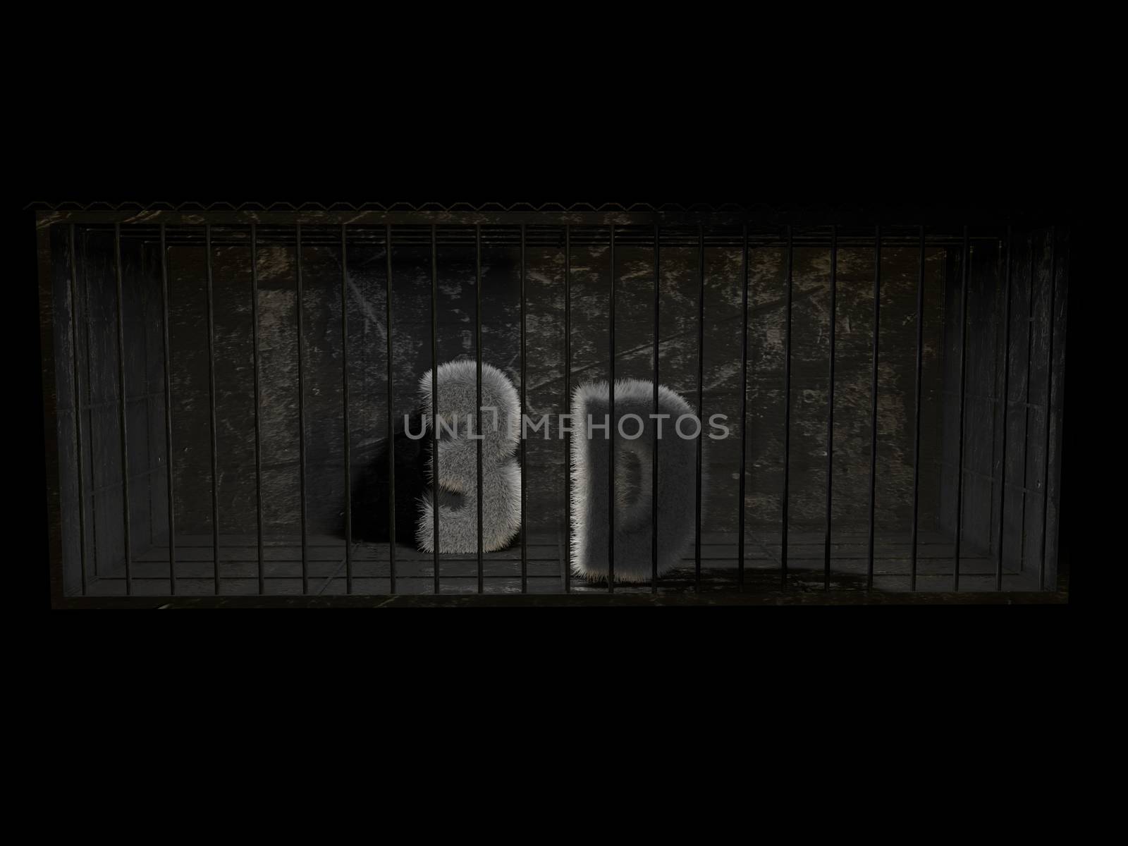 3D word inside a prison by fares139
