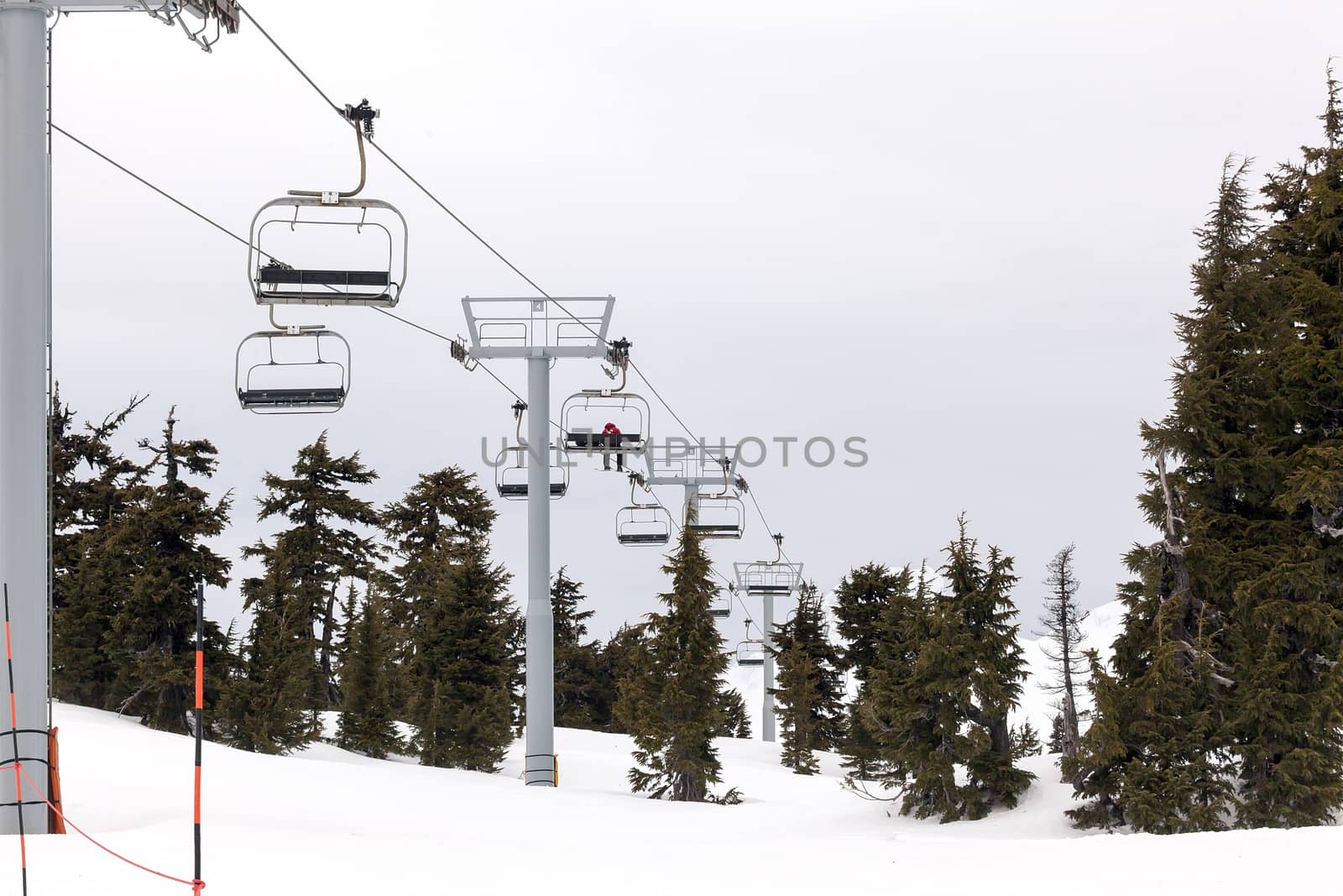 Ski Lifts at Mount Hood Ski Resort by jpldesigns