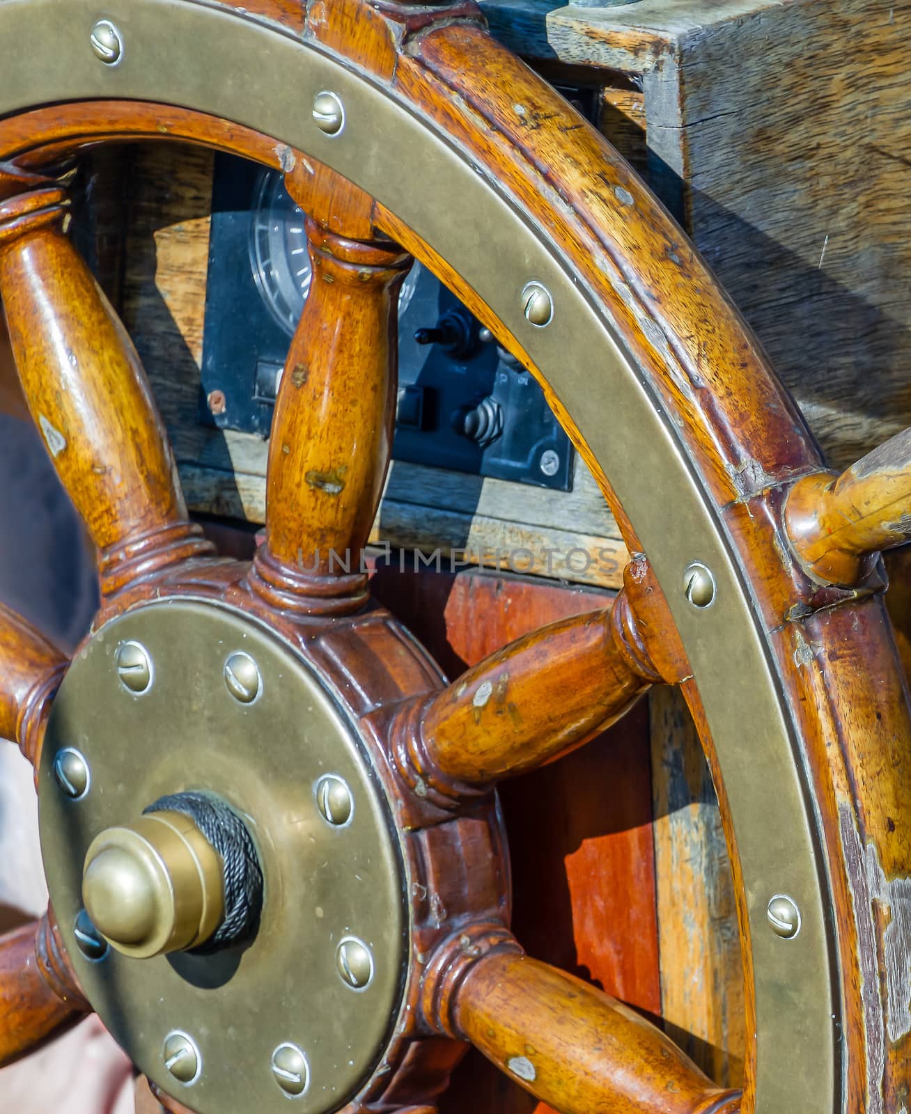 Wheel of a tall ship