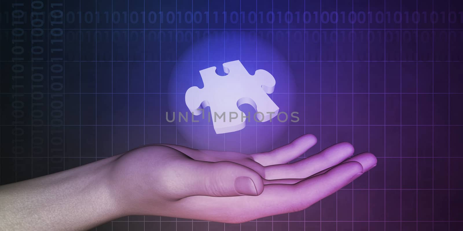 Business Services as a Technology Concept Art Abstract
