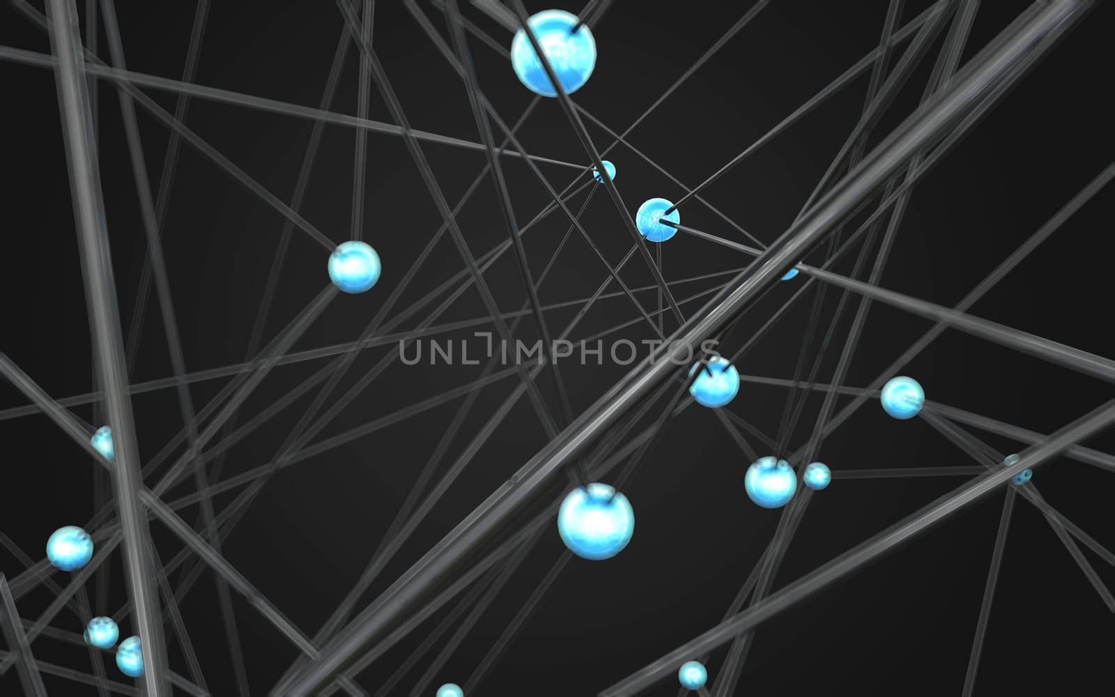 Abstract polygonal space low poly dark background with connecting dots and lines. Connection structure.