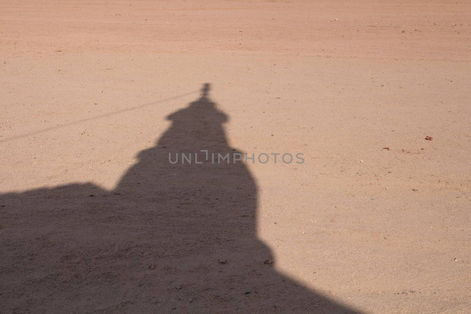 Desert and shadow of a mosque in the sand, Egypt by YassminPhoto