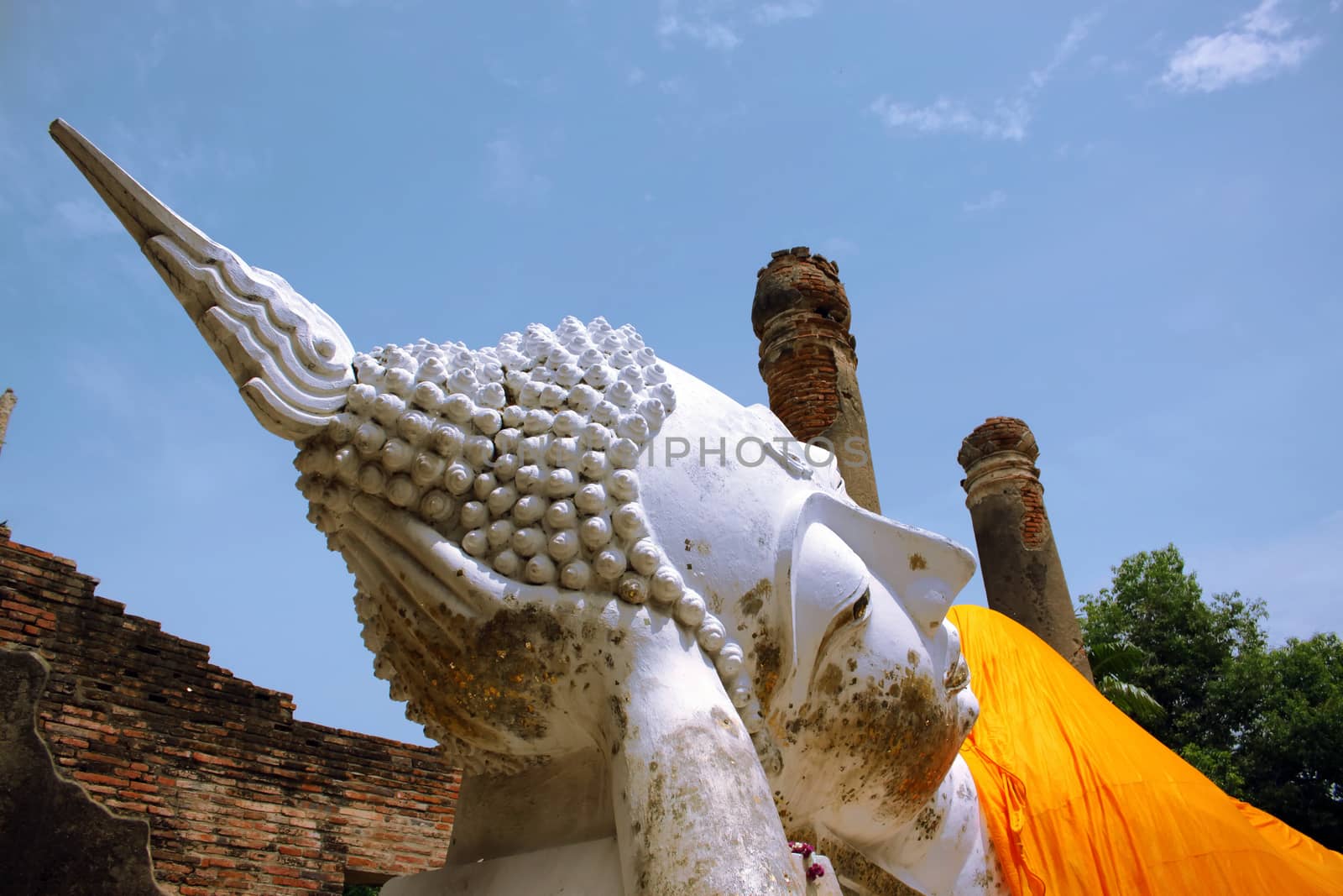 Buddha of temple in Thailand archaeological site. by worrayuth