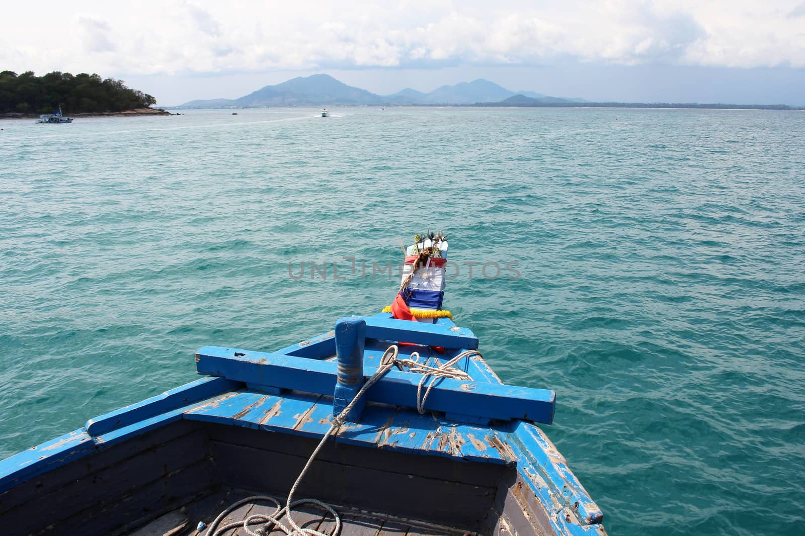 Thai boat tour around samet Islands Thailand