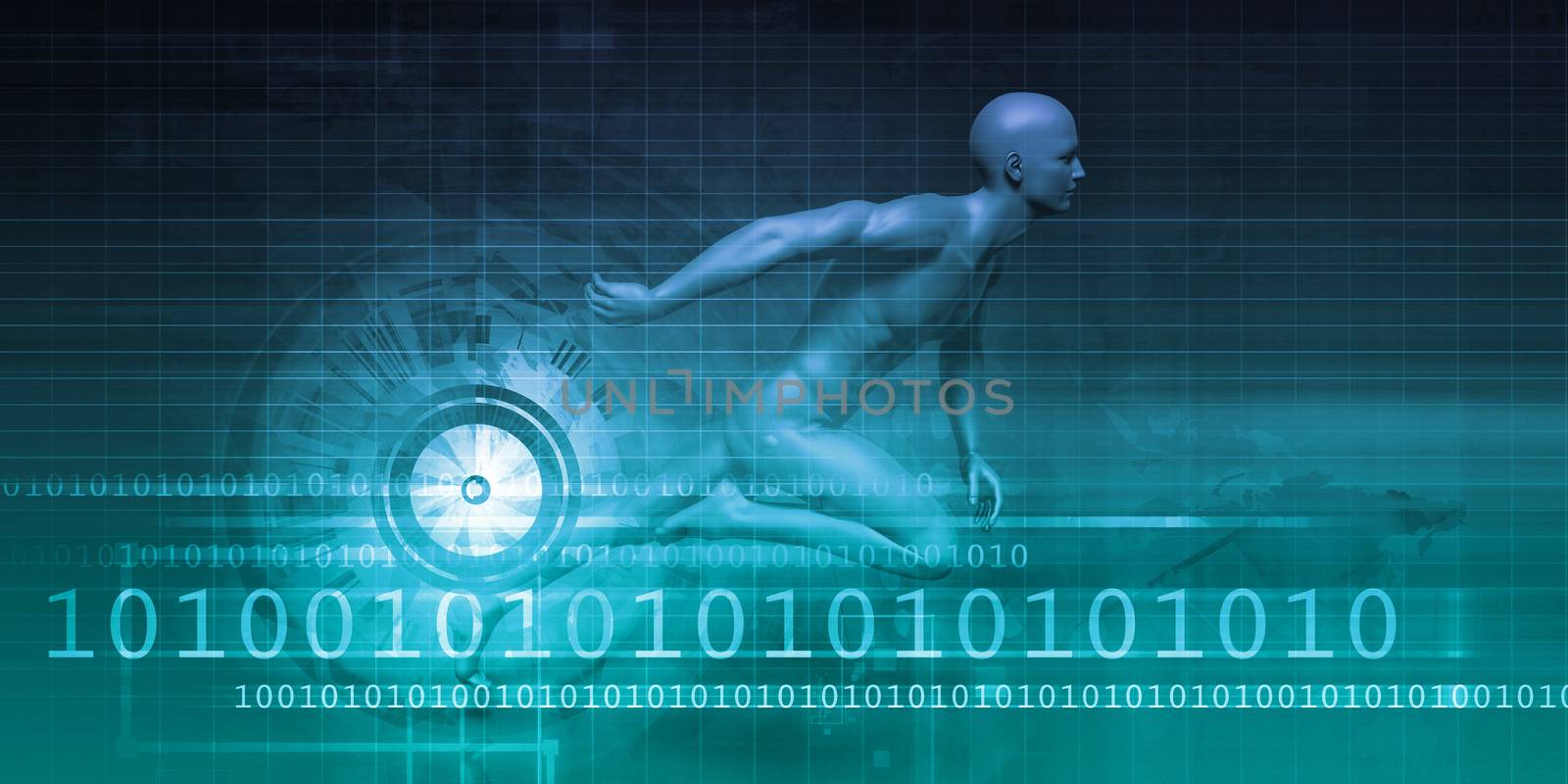 Digital Marketing Technologies and Fast Paced Results Concept