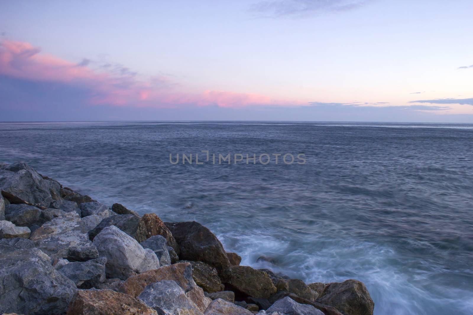 Stone beach in Almunecar, Andalusia, Spain by miradrozdowski