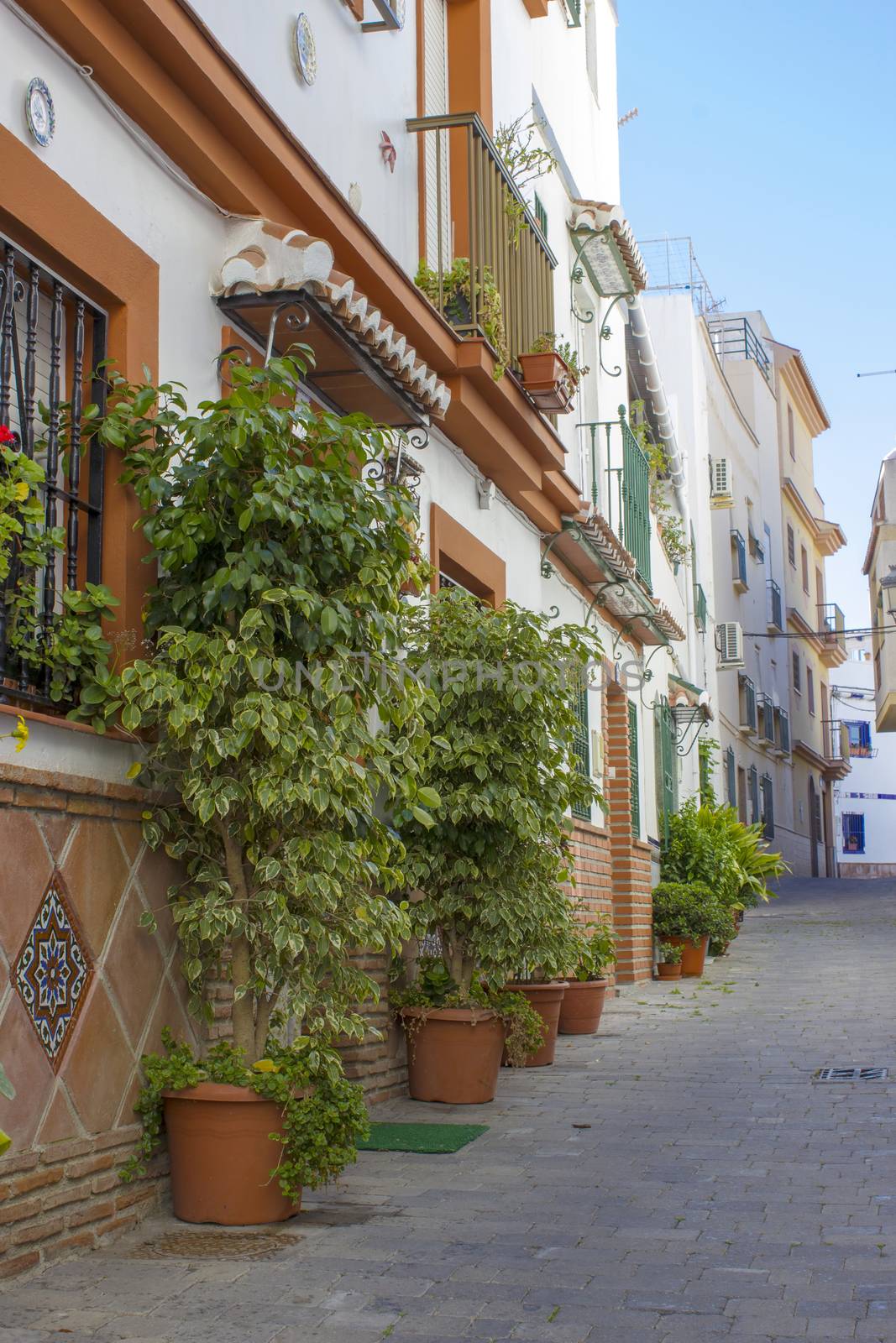 Street in Almunecar Andalusia, Spain by miradrozdowski