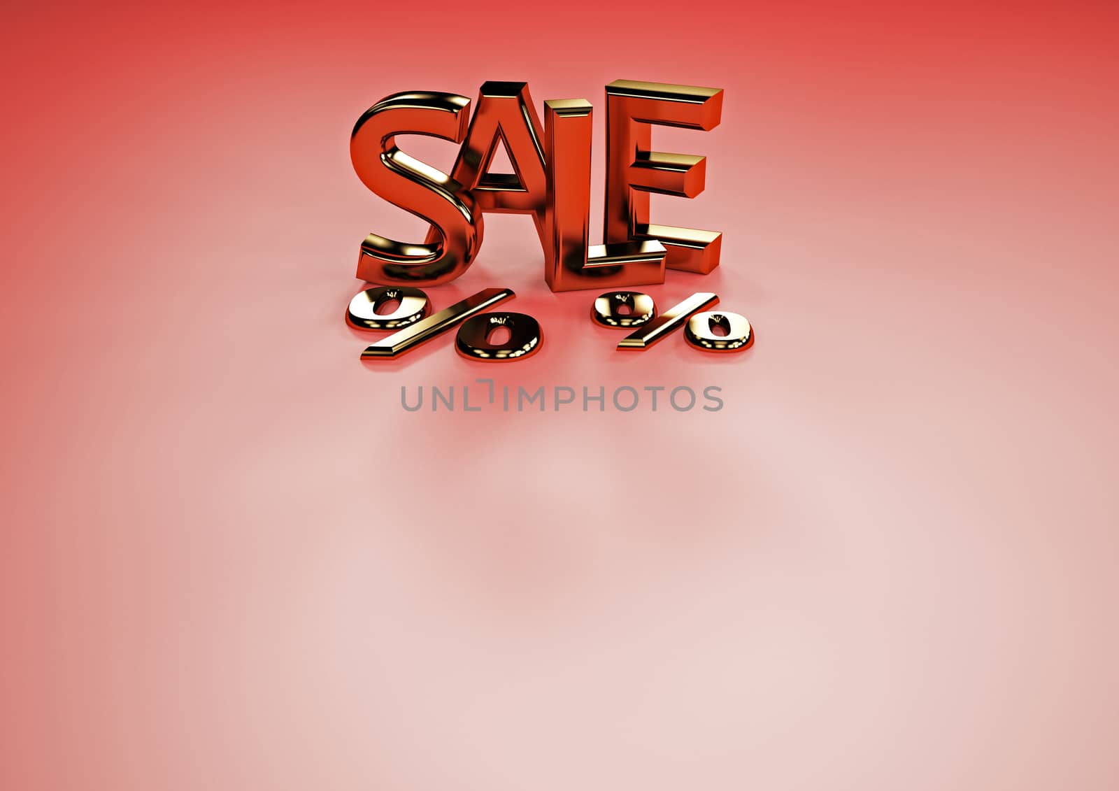 The dimensional word sale on a background