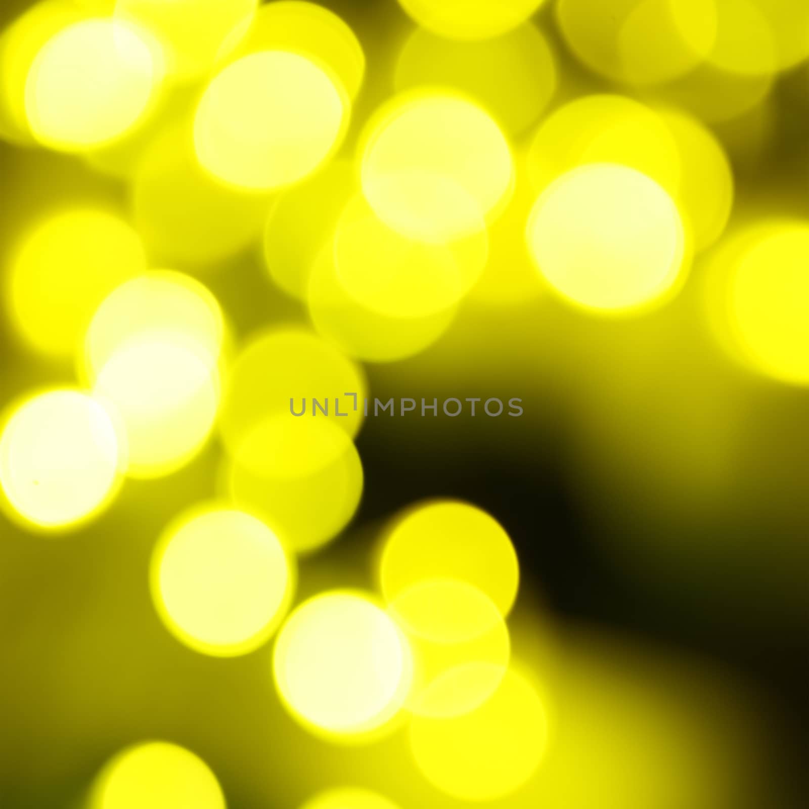 Holiday abstract green and yellow lights by vapi