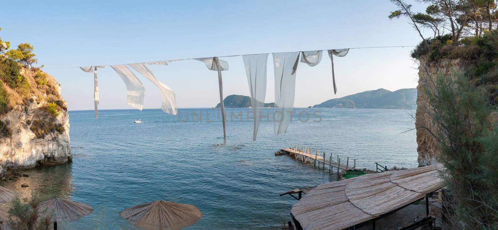 Panoramic view of Cameo Island - the most popular Zante wedding locations in the Greek islands