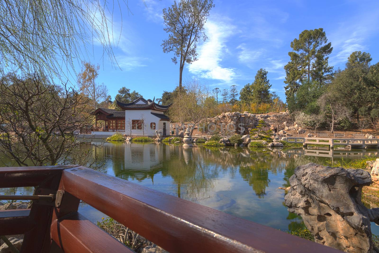 Chinese garden at the Huntington Botanical Garden and Library in Los Angeles