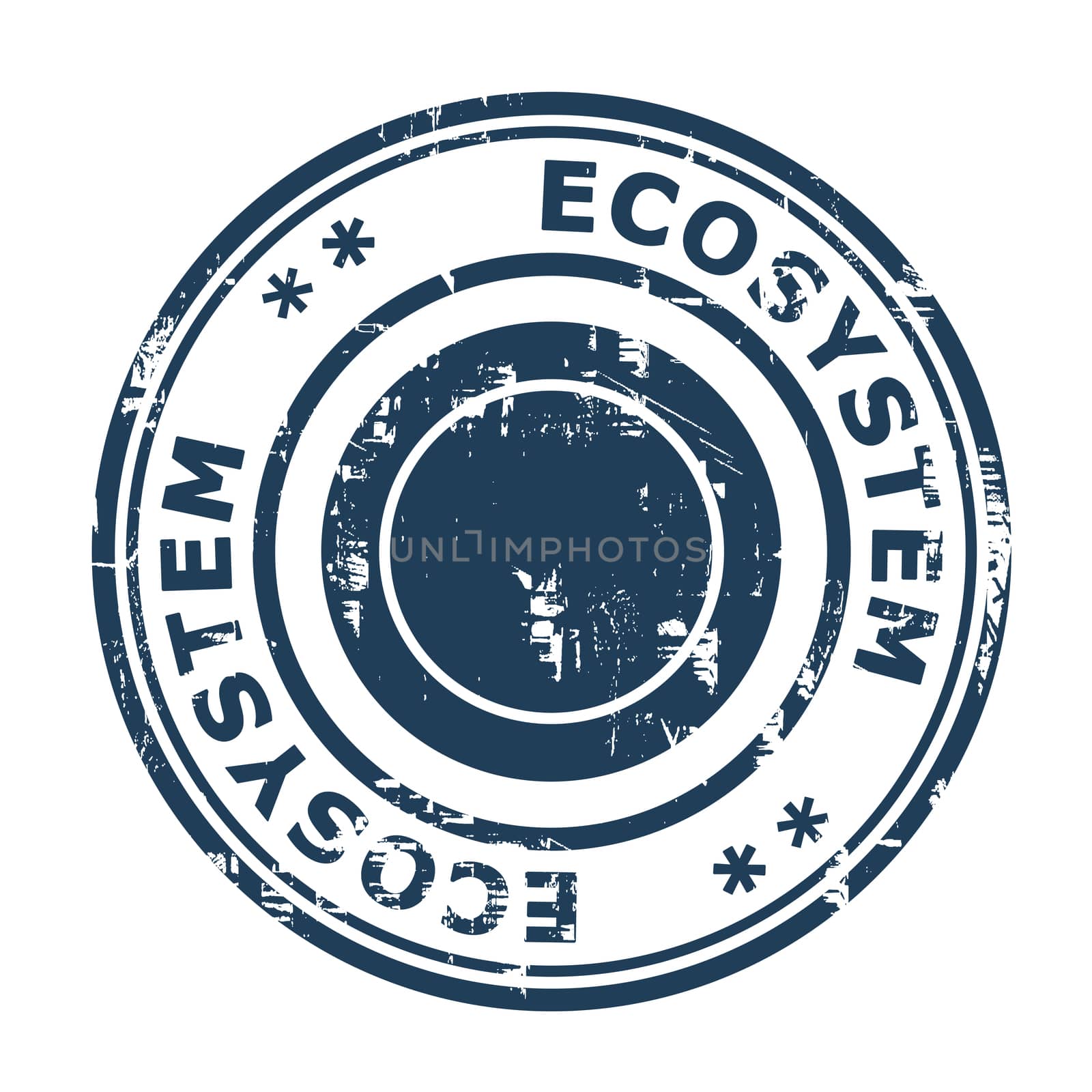Ecosystem business concept rubber stamp by speedfighter