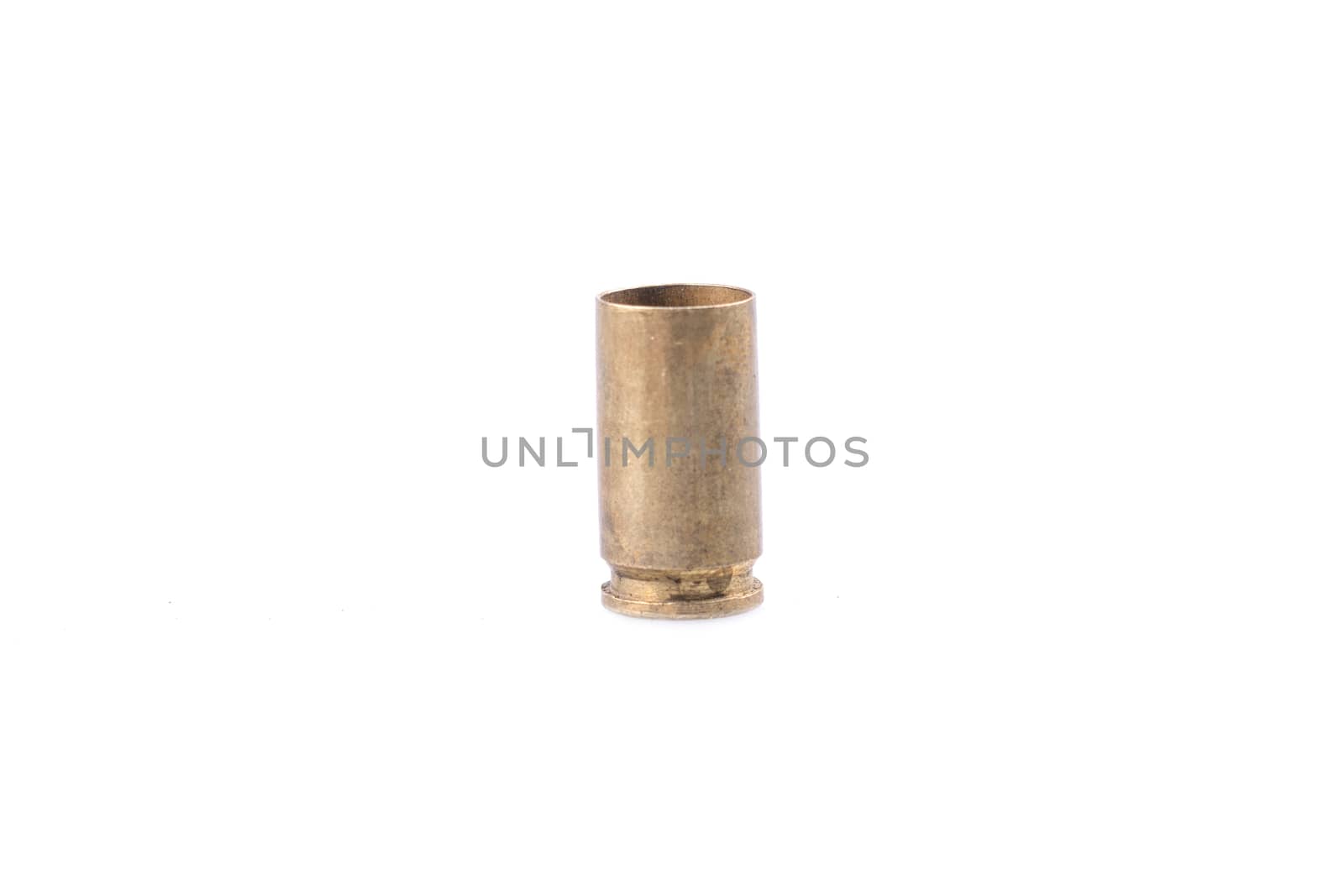 Patron from the gun isolated on a white background