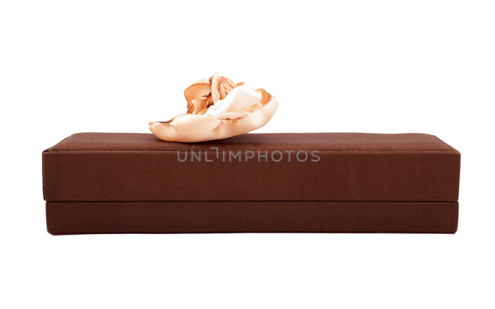 Gift box on white background by Portokalis