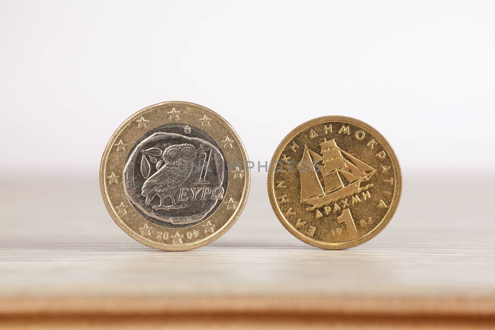 Euro or Drachma by Portokalis