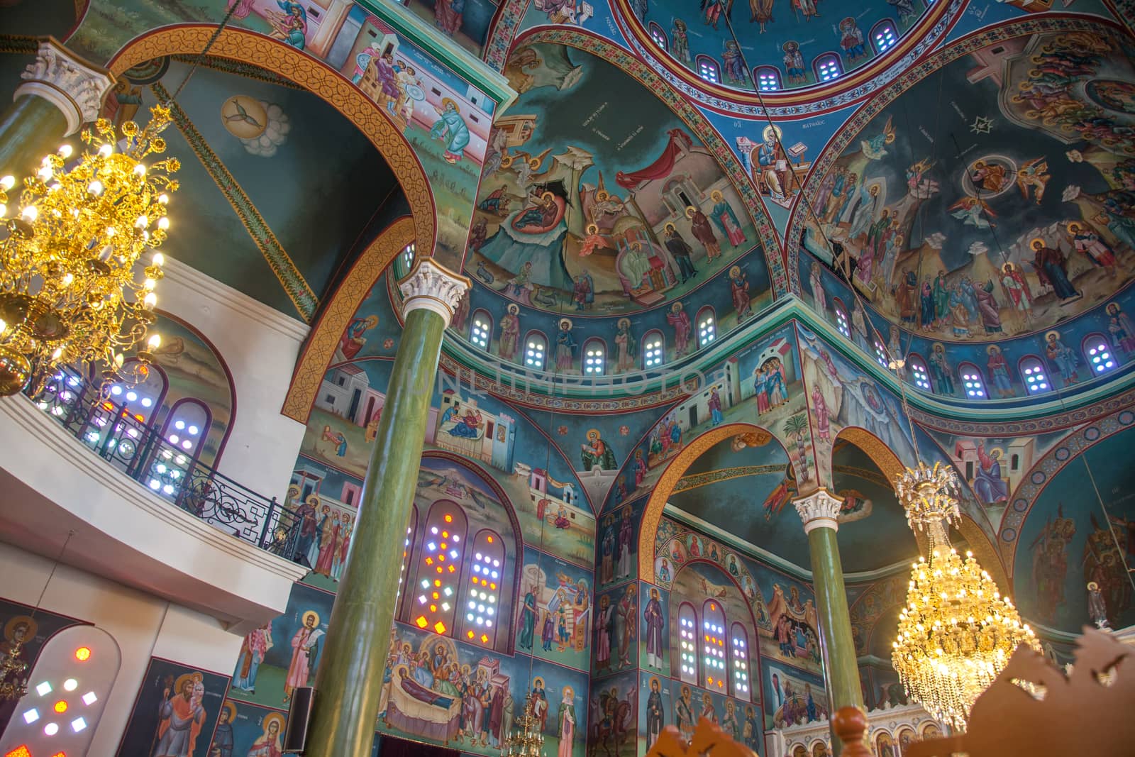 Christian Orthodox church interior by Portokalis