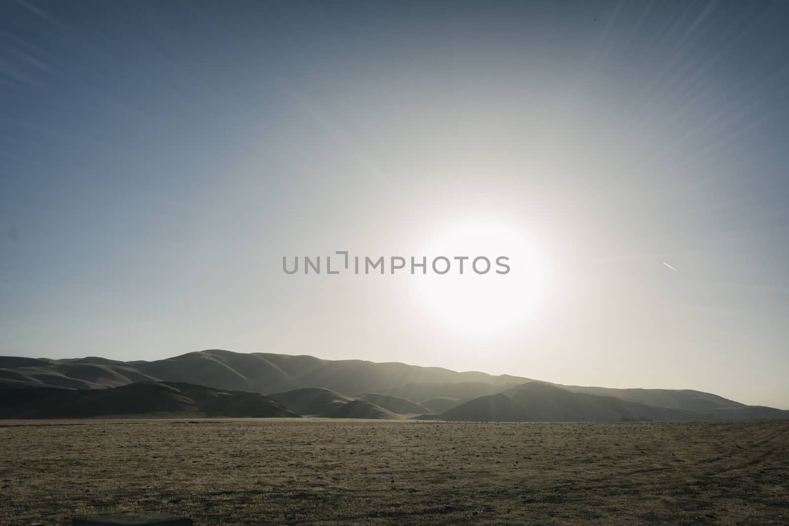 Open Desert Landscape in Southern California, USA