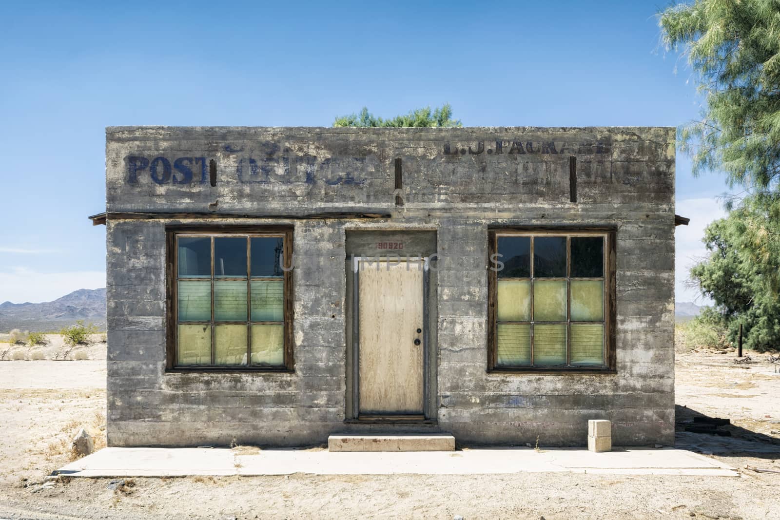 Old Abandoned Post Office, Southern California, USA