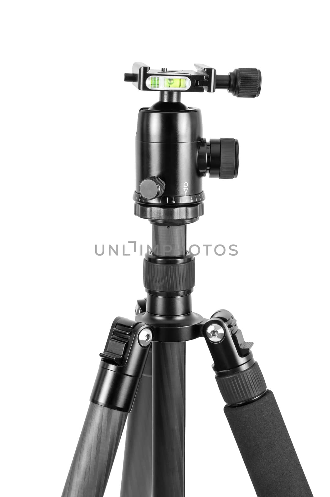 Photo tripod with ball head on white background by mkos83