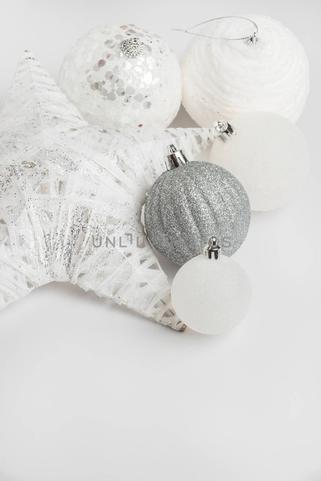 Festive glitter christmas balls decorations by AnaMarques