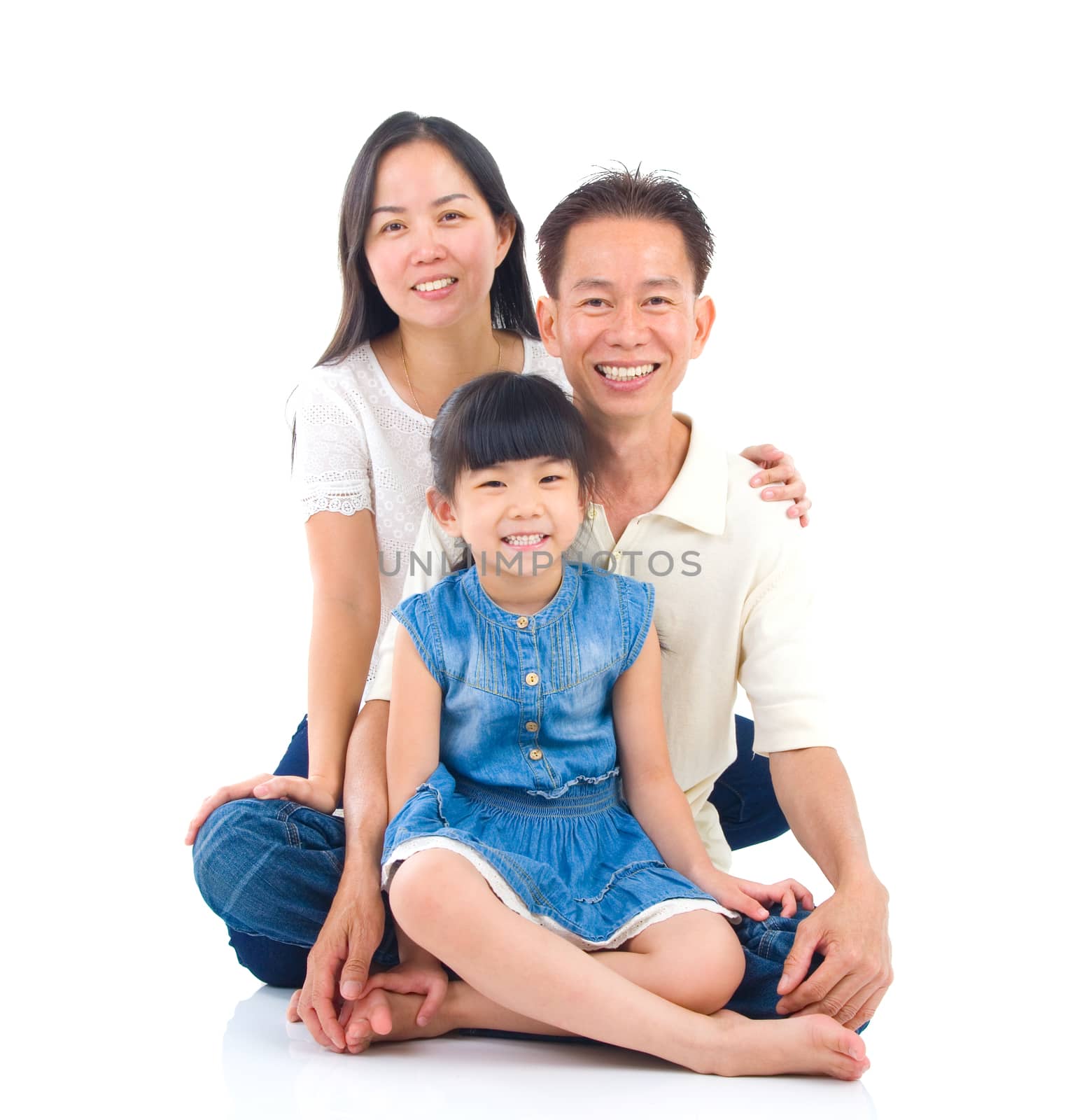 portrait of asian family