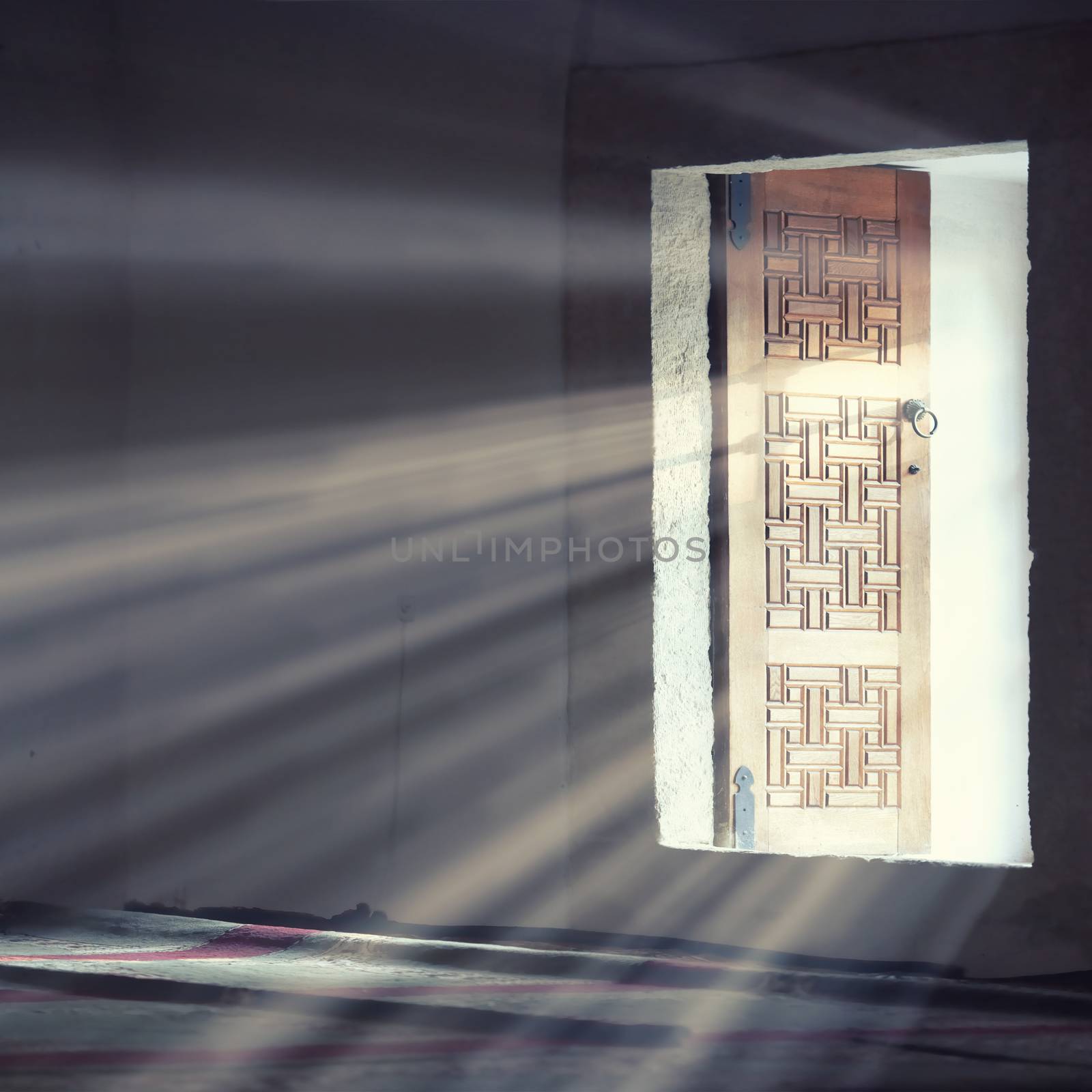 Light entering through open door by vapi